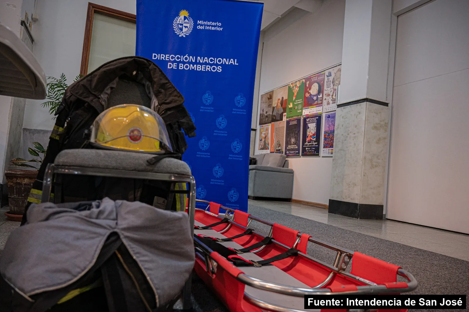 Equipo de Bomberos en la muestra Tránsito Visible, mayo de 2026.