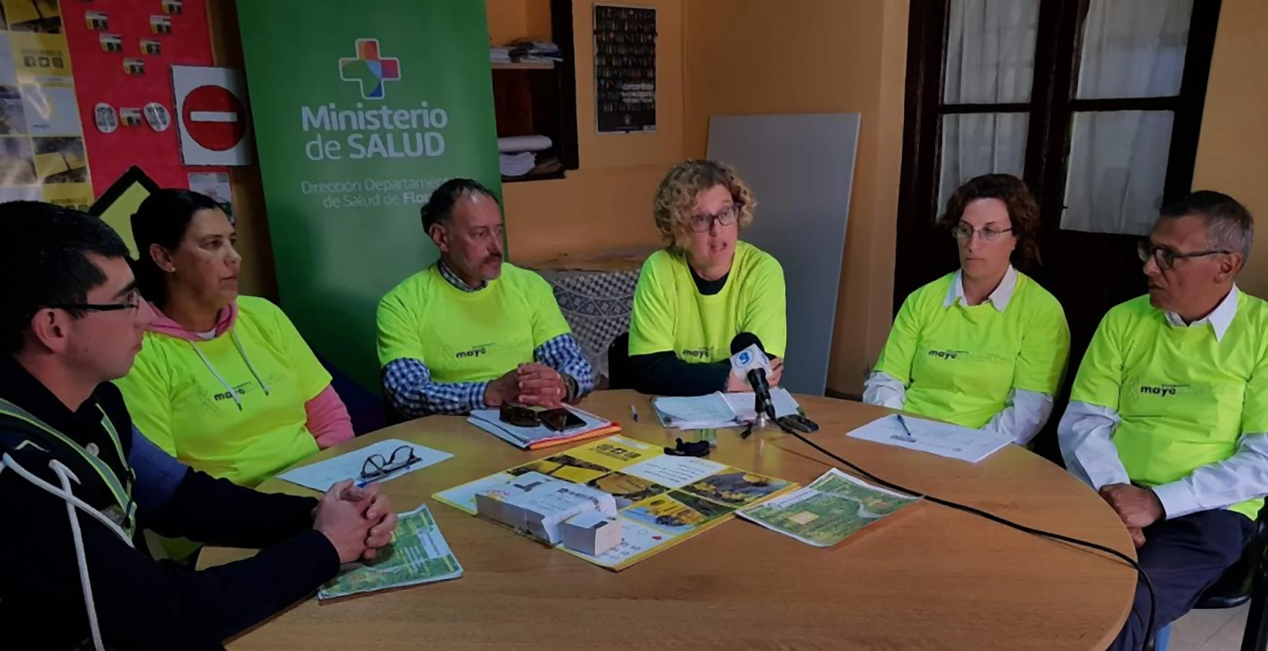 Conferencia de prensa de Mayo Amarillo en Trinidad, mayo de 2019