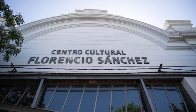 Fachada del Centro Cultural Florencio Sánchez, en el Cerro
