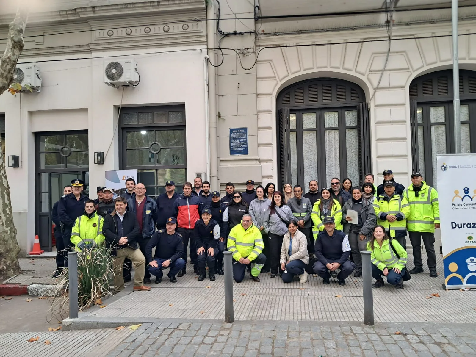 Instituciones participantes en la jornada de Mayo Amarillo en Durazno, 2026.
