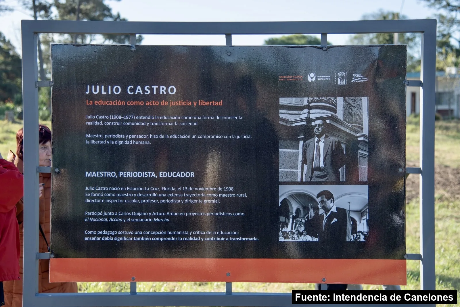 Memorial al maestro Julio Castro en Parque del Plata